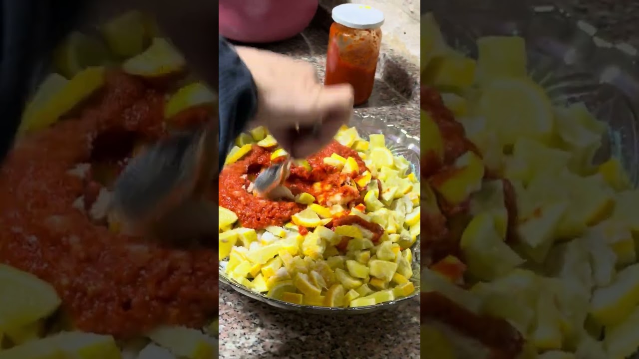 مخلل الليمون والشطة💛💛🍋اشي بيفتح النفس