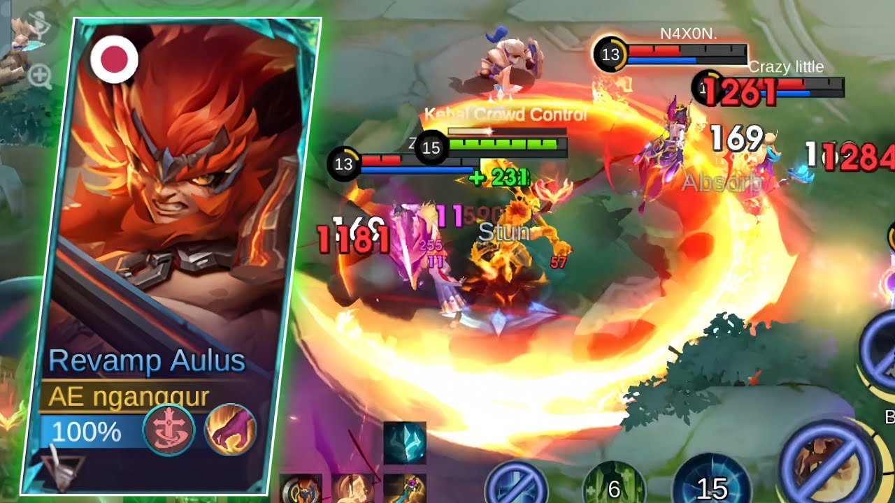 NEW REVAMP AULUS BROKEN FIGHTER XP LANE - MOBILE LEGENDS