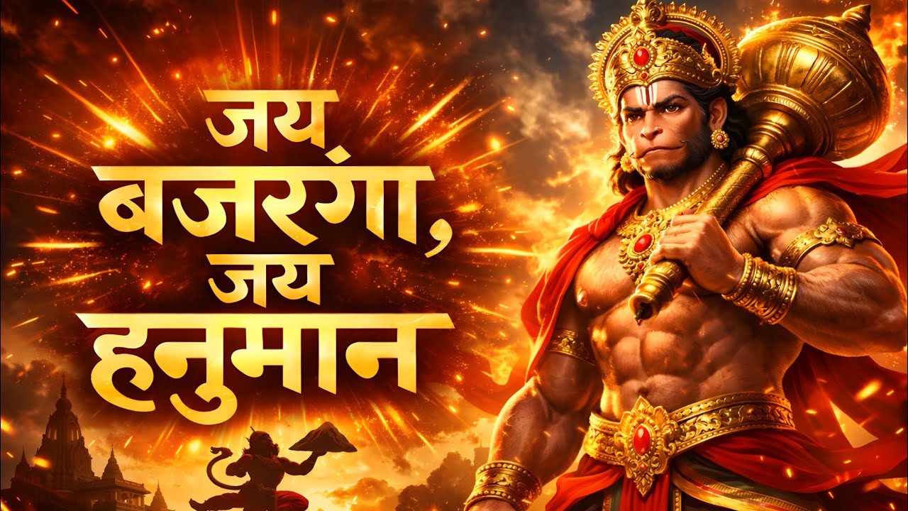 जय बजरंग जय हनुमान 🚩 | Powerful Hanuman Bhakti Song | Hanuman Chalisa Vibes | Bajrangbali Song