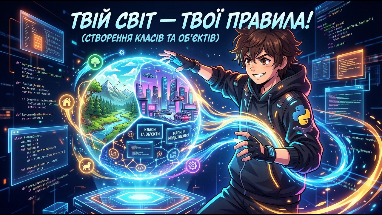 Твій світ — твої правила: Магія моделювання в програмуванні (Створення класів та об'єктів)
