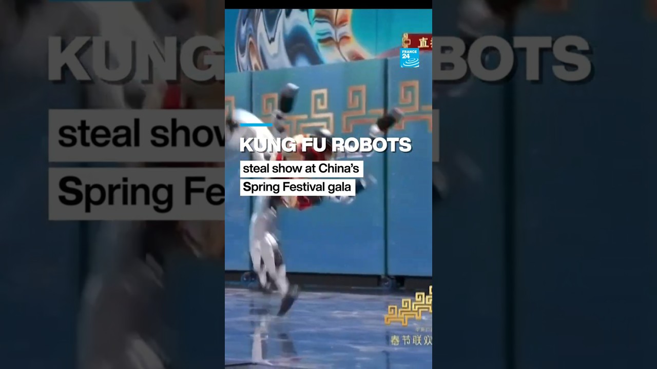 #KungFu #robots steal show at China&rsquo;s Spring Festival gala &bull; FRANCE 24 English