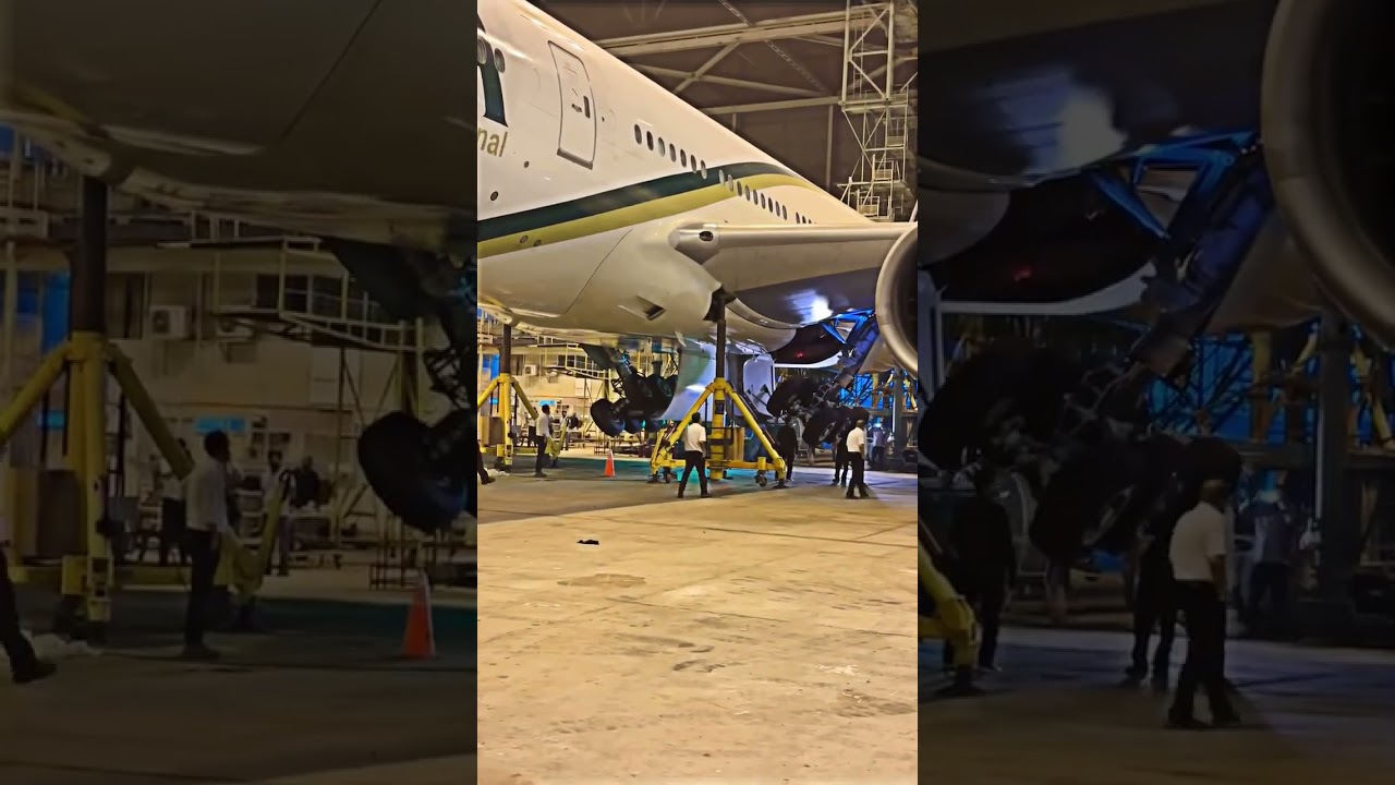 B777 Landing Gear Retraction Test Ready for Manchester PIA AP-BGK #boeing #pia #pakistan