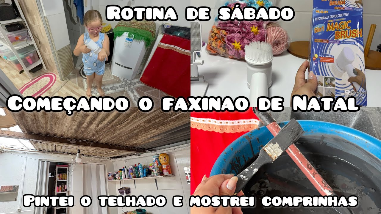Rotina de sábado início do faxinao de fim de ano 💪🏻👏🏻😂