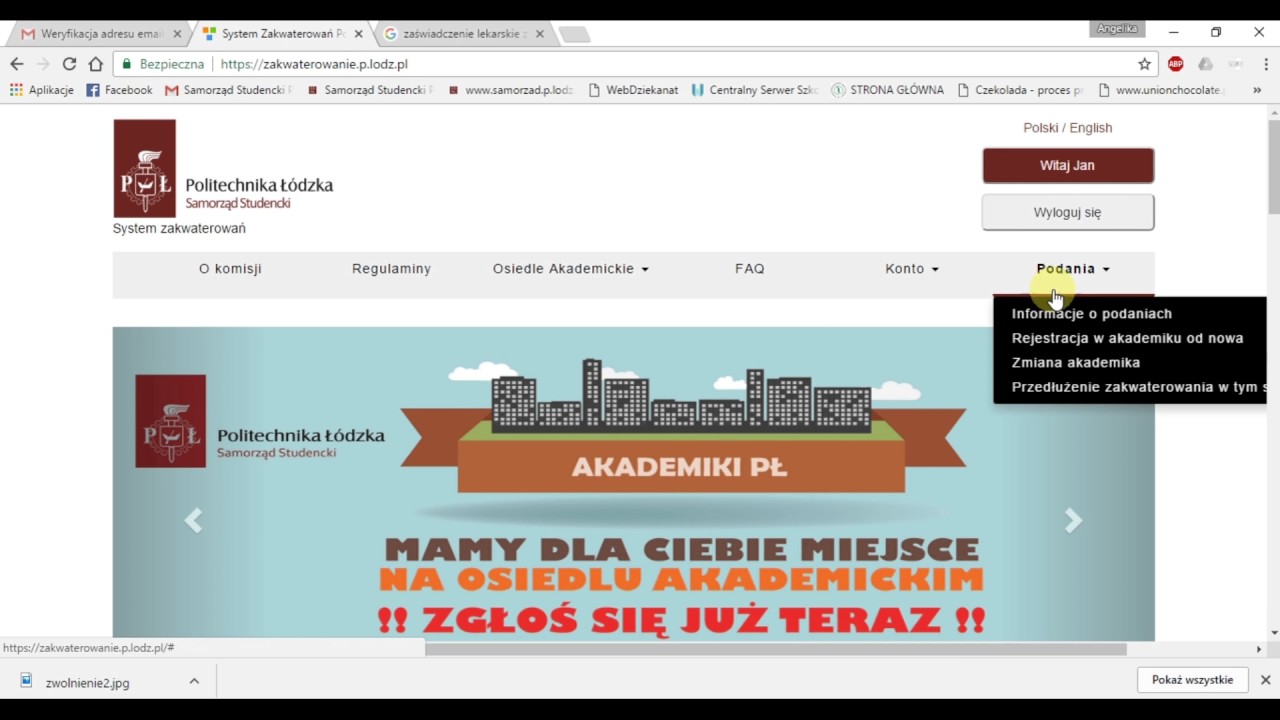 WebCampus Politechniki Łódzkiej — instrukcja użytkowania