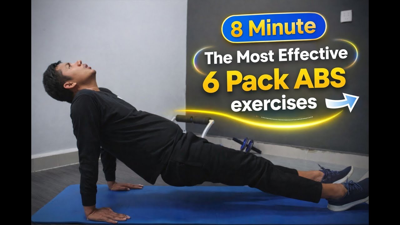 8 Minute The Most Effective 6 Pack ABS exercises
