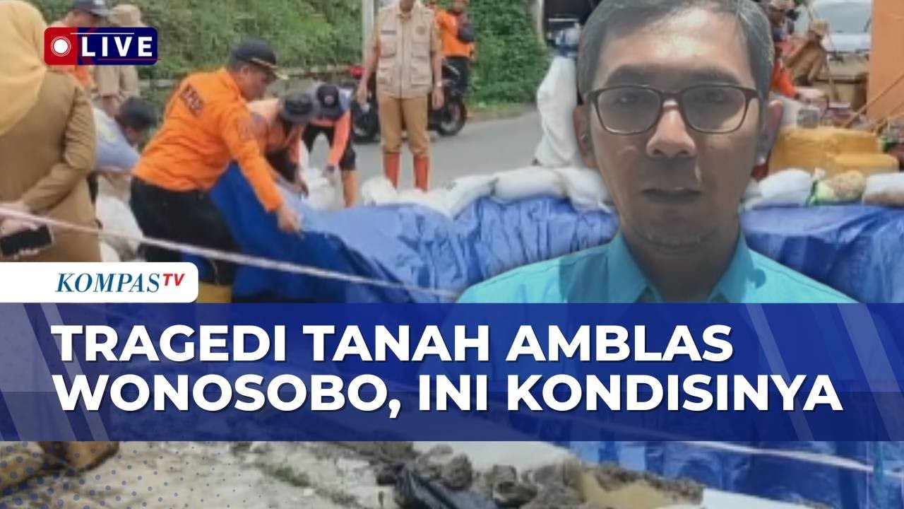 Penampakan Tanah Amblas Mirip Sinkhole di Wonosobo, Akses Jalan Terputus | KOMPAS SIANG