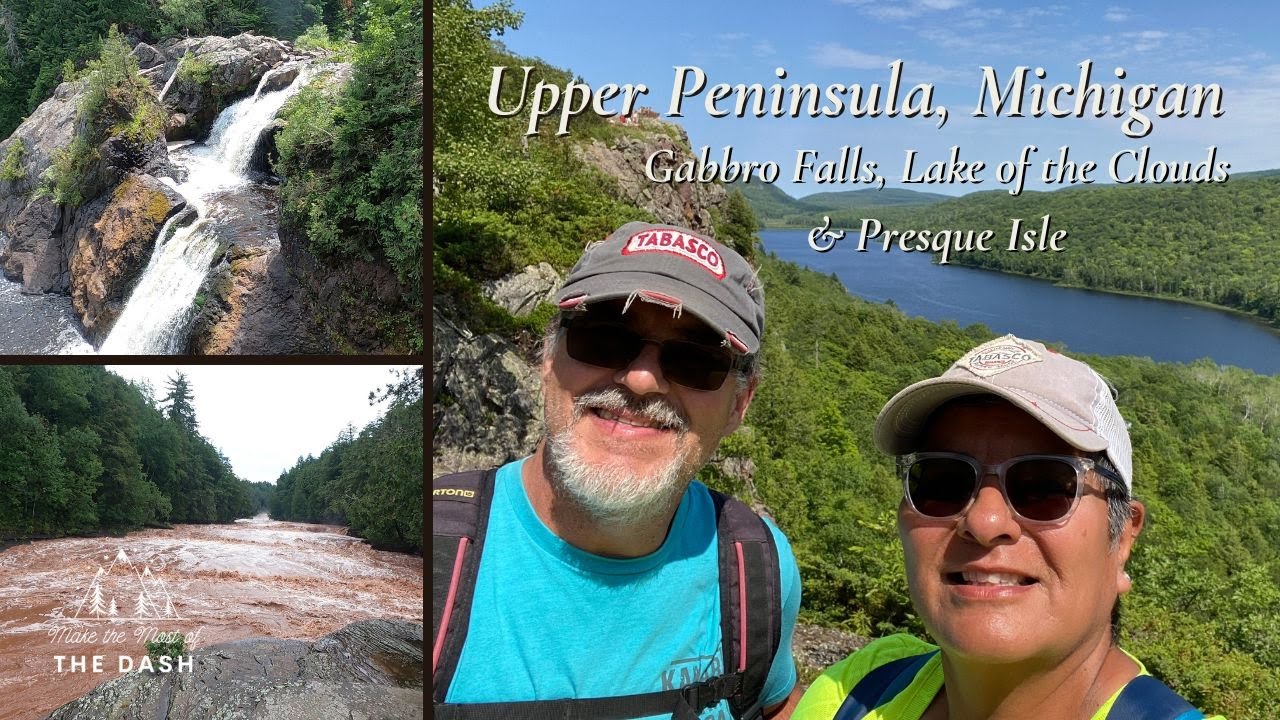Upper Peninsula, Michigan - Gabbro Falls, Lake of the Clouds and Presque Isle