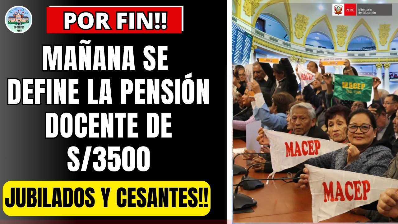 ¡𝐔́𝐋𝐓𝐈𝐌𝐀 𝐇𝐎𝐑𝐀! 𝐌𝐚𝐧̃𝐚𝐧𝐚 𝐬𝐞 𝐝𝐞𝐛𝐚𝐭𝐞 𝐥𝐚 𝐋𝐞𝐲 𝐝𝐞 𝐏𝐞𝐧𝐬𝐢𝐨𝐧𝐞𝐬 𝐃𝐢𝐠𝐧𝐚𝐬 𝐝𝐞 𝐒/𝟑𝟓𝟎𝟎 𝐩𝐚𝐫𝐚 𝐉𝐔𝐁𝐈𝐋𝐀𝐃𝐎𝐒 𝐘 𝐂𝐄𝐒𝐀𝐍𝐓𝐄𝐒!!