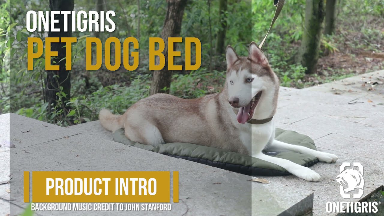 OneTigris Portable Pet Camping Travel Bed Washable & Quilted