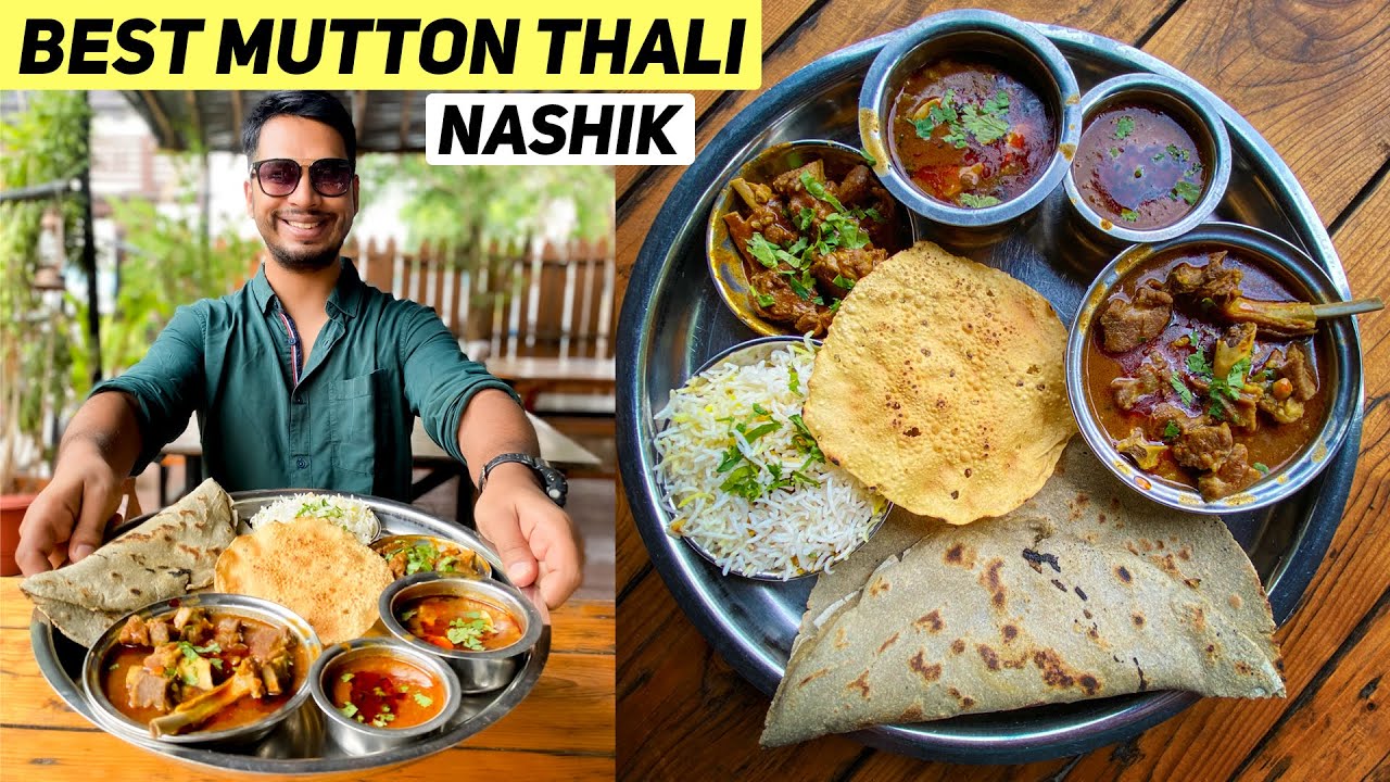 The BEST Mutton Thali of Nashik - Divtya Budhlya Wada | Nashik Food Vlog