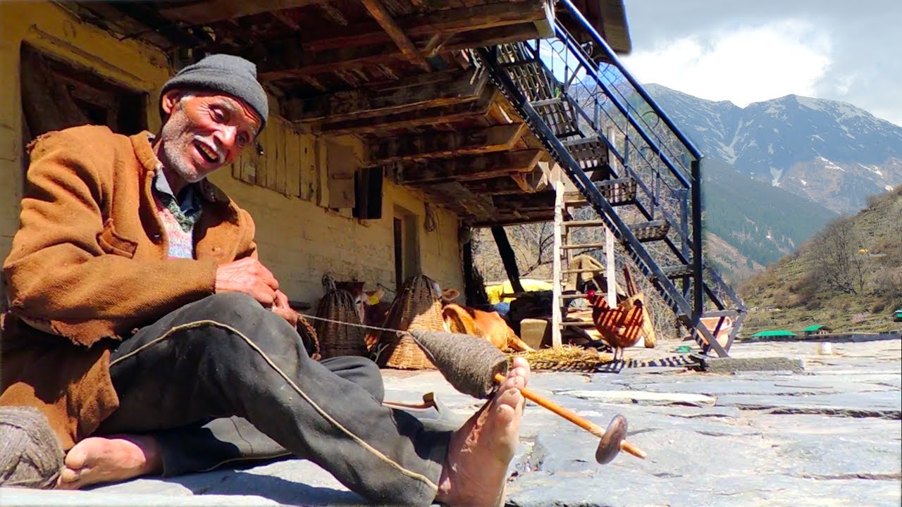 Rustic Village Life Of Polling Himachal | Simple & Beautiful People Welcome Guests | Country Life