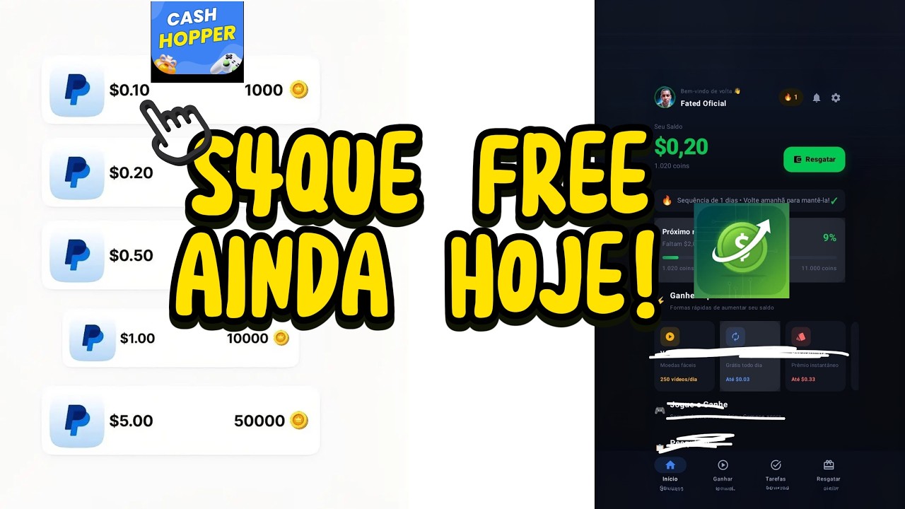2 novos apps PAGANDO EM D&Oacute;LAR FREE - 2026