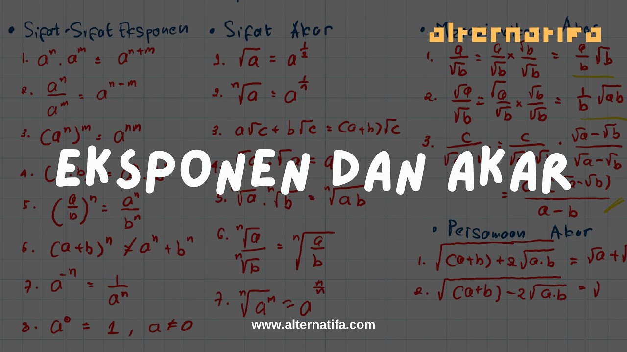 Chapter 2: Eksponen dan Akar (Bagian 1) | Matematika IPA | Alternatifa