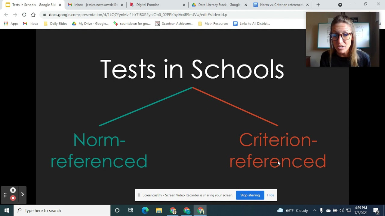 Norm vs. Criterion Referenced tests