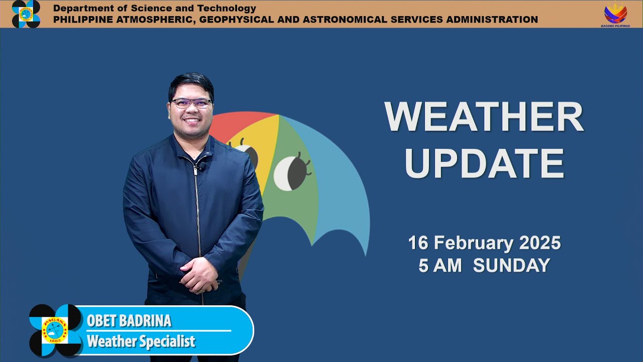 Public Weather Forecast issued at 5AM | February 16, 2025 - Sunday