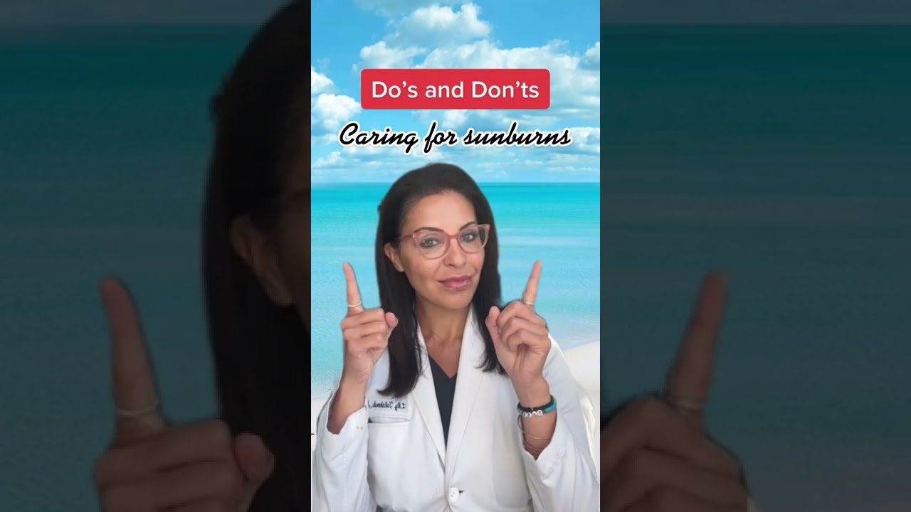 How to Care For A Sunburn According to a Dermatologist #shorts