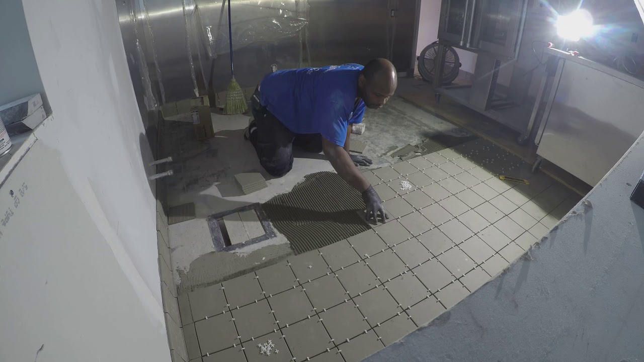 quarry tile install