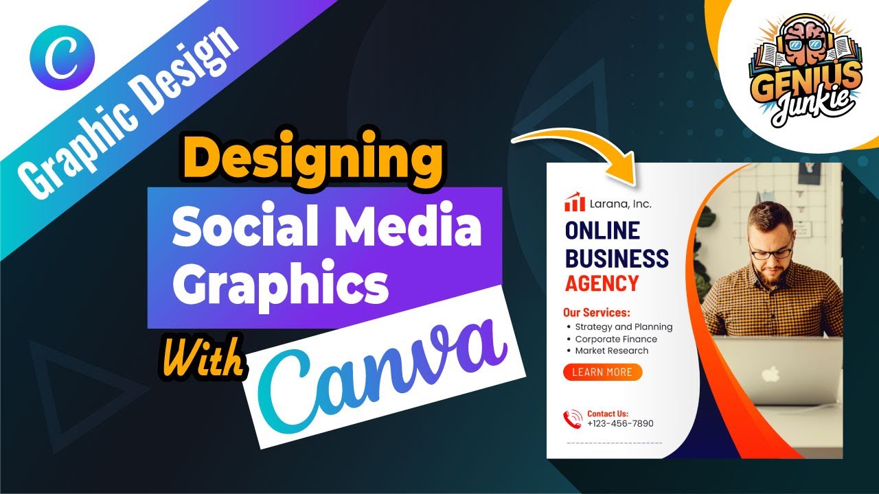 Designing Stunning Social Media Graphics with Canva | Genius Junkie Tutorial