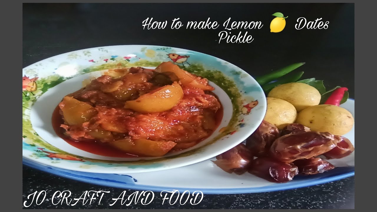 How to make easy  Lemon- Dates Pickle /  നാരങ്ങ ഈന്തപഴം അച്ചാർ