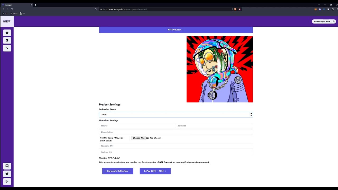 How to: Create NFT collection easily - NO CODING REQUIRED (NEAR Protocol)