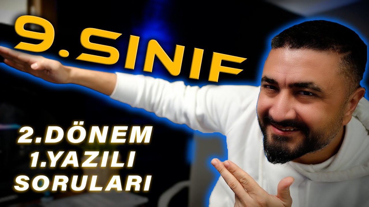 9.SINIF MATEMATİK 2.DÖNEM 1.YAZILI SORULARI # 2 | 💯 YAZILI KAMPI 💯