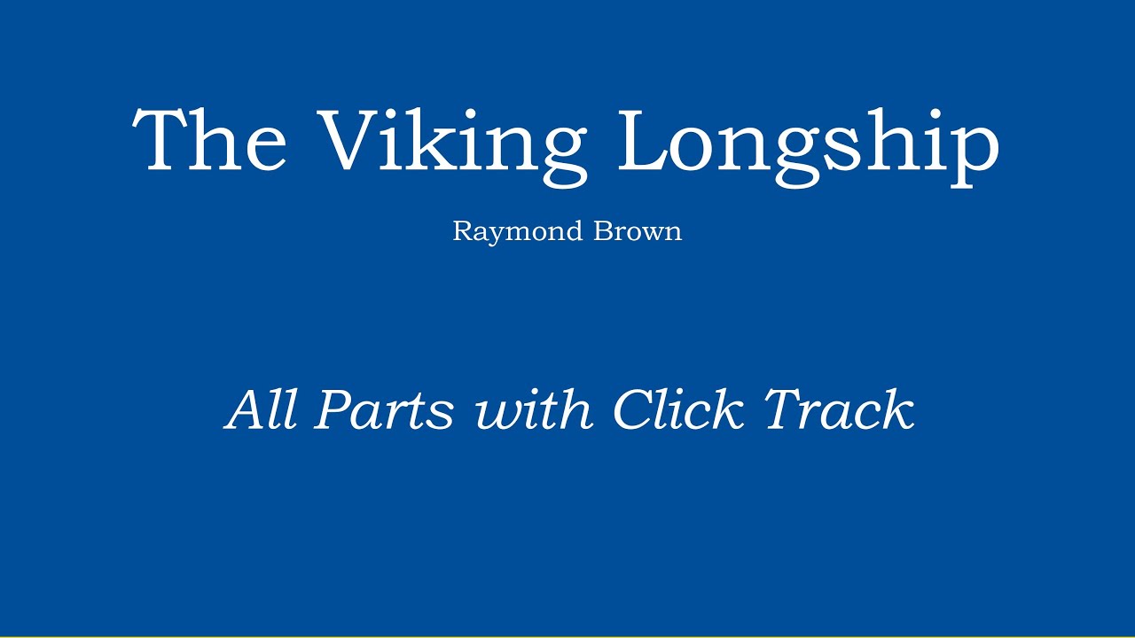 The Viking Longship - Raymond Brown Play Along Track