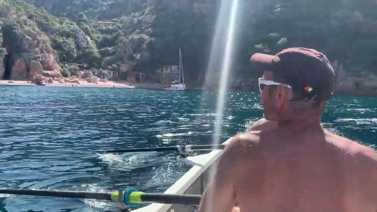 Whaleboat C23 adventure rowboat in Corsica