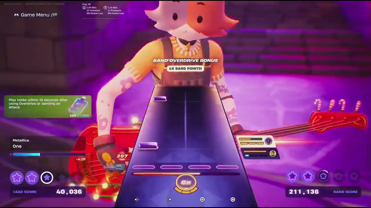 One but Synthwave shreds and Kate Meowdy plays bass