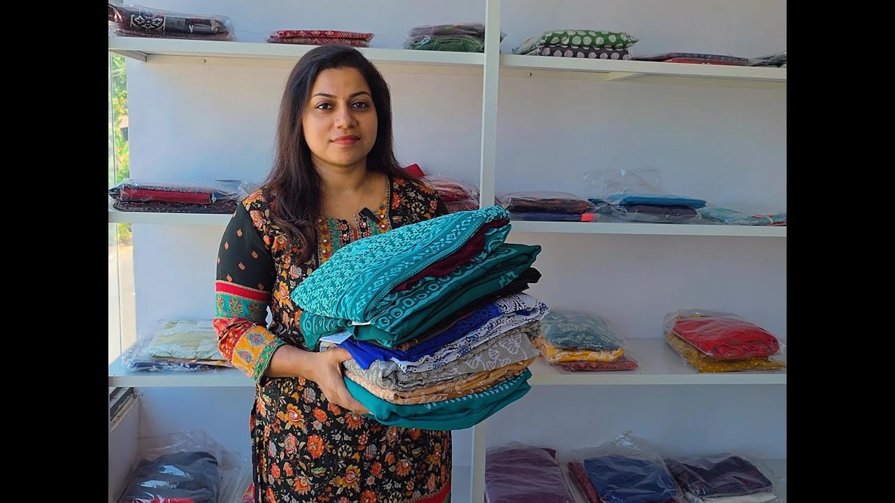 🌼🌼🔥🔥ഇന്ന് assorted കളക്ഷൻസ് ആണേ ...viscous georgette ,സൂപ്പർ georgette ,കോട്ടൺ jamdani sets🌸🌸