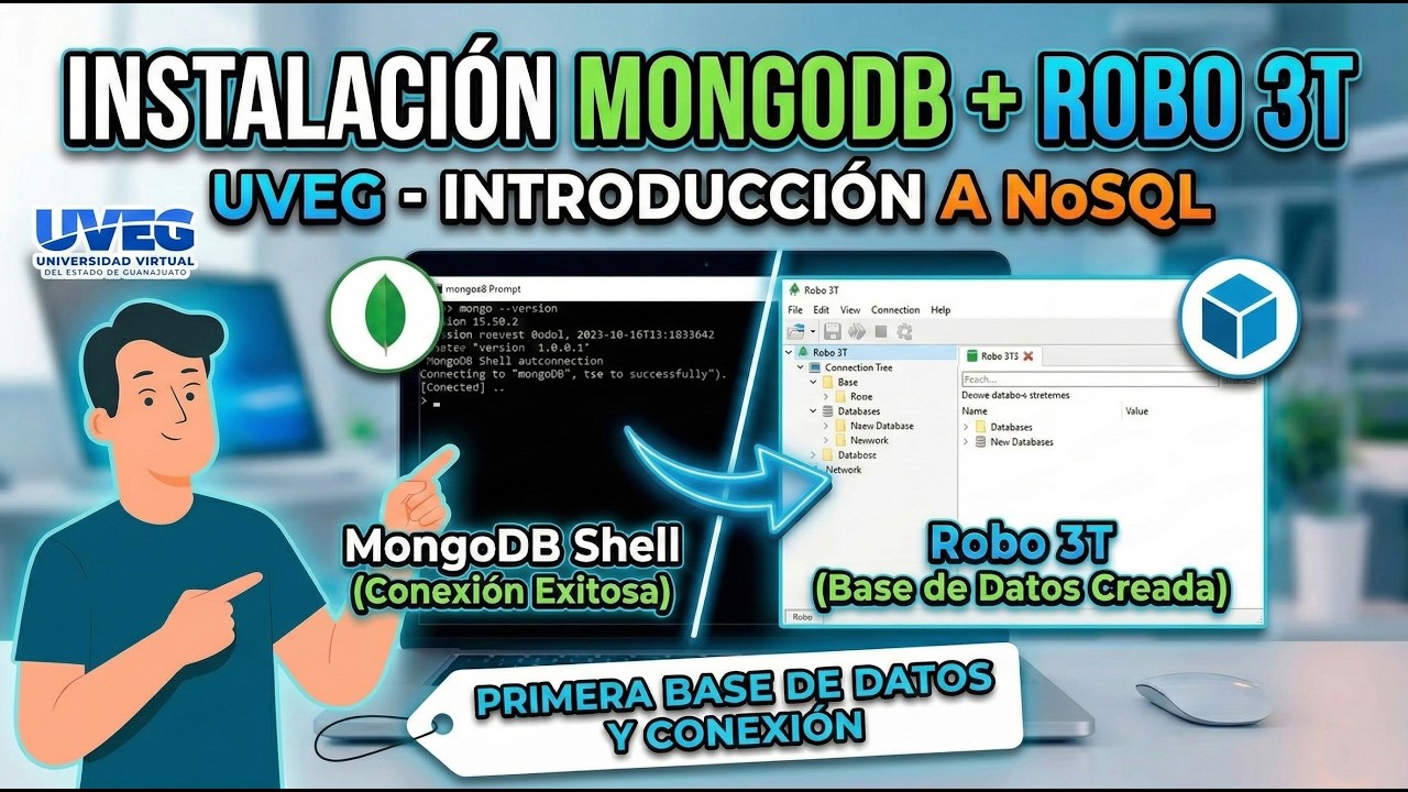 Reto 3. Instalación del Sistema Gestor de Bases de Datos NoSQL MongoDB y Robo 3T