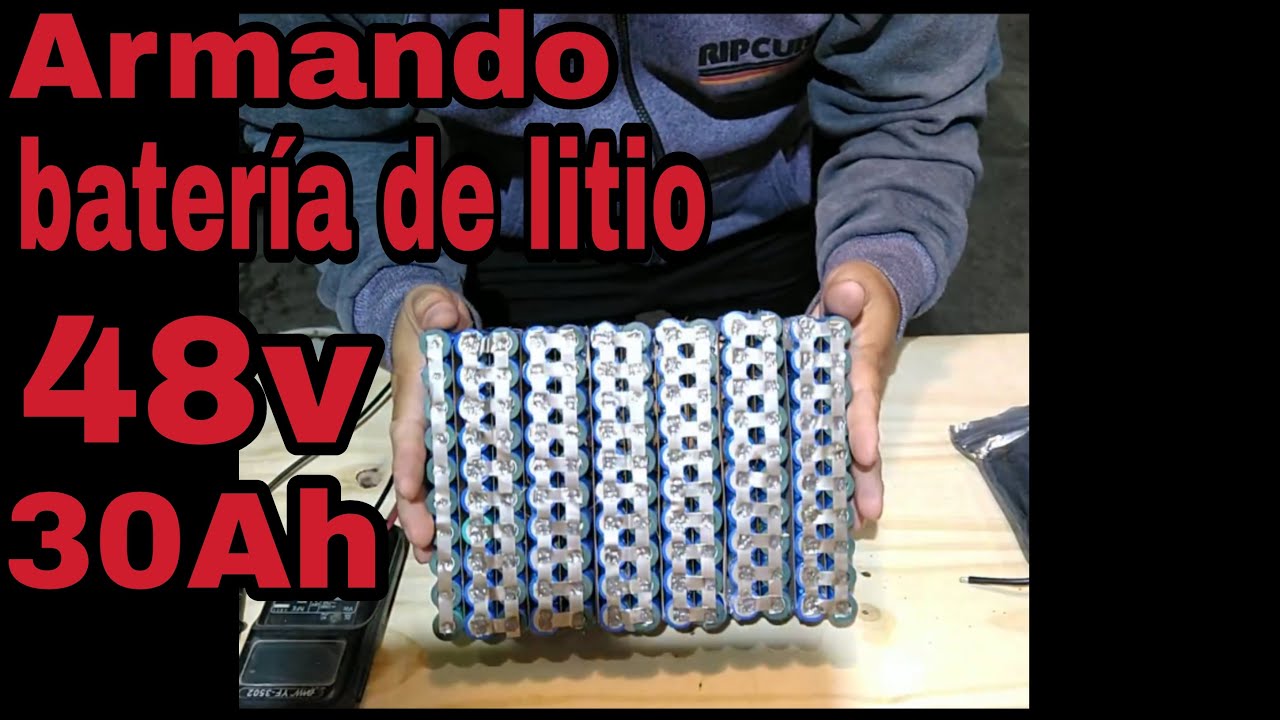 Armando bateria de litio 48v 30Ah con celdas 18650.