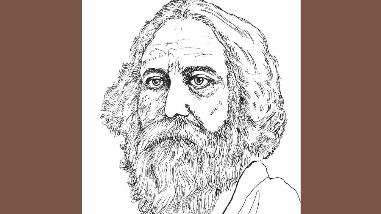 রবীন্দ্রনাথ ঠাকুরের পোট্রেট স্কেচ /Rabindranath Tagore Portrait Sketch