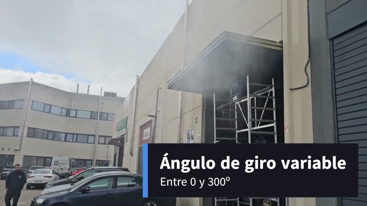 Mini Cañón Nebulizador Primetech. Neutralización de polvo, control de olores, refrigeración.