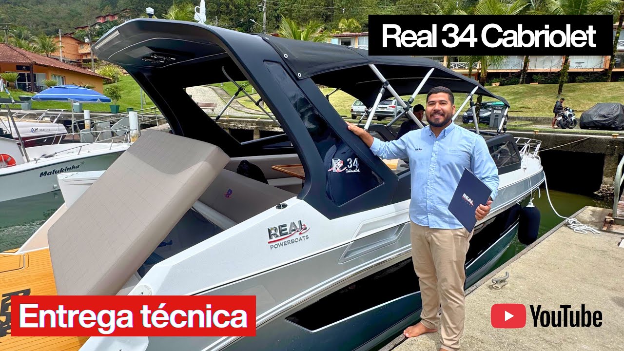 Real 34 Cabriolet: A Lancha de 34 Pés que Redefiniu a Categoria (Review Completo)