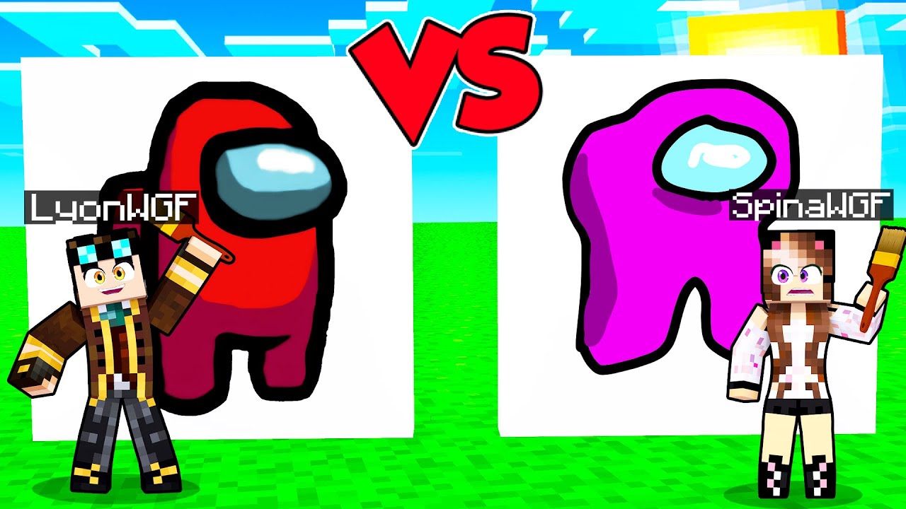 CHI DISEGNA AMONG US PIÙ BELLO VINCE SU MINECRAFT!!!