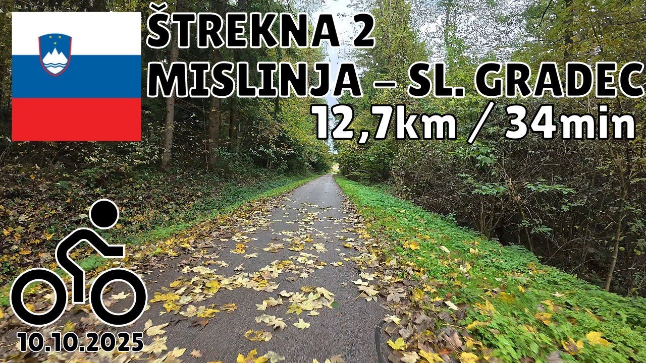 Indoor Cycling Workout | 34min | Telemetry | Slovenia | &Scaron;trekna 2 | Mislinja - Slovenj Gradec