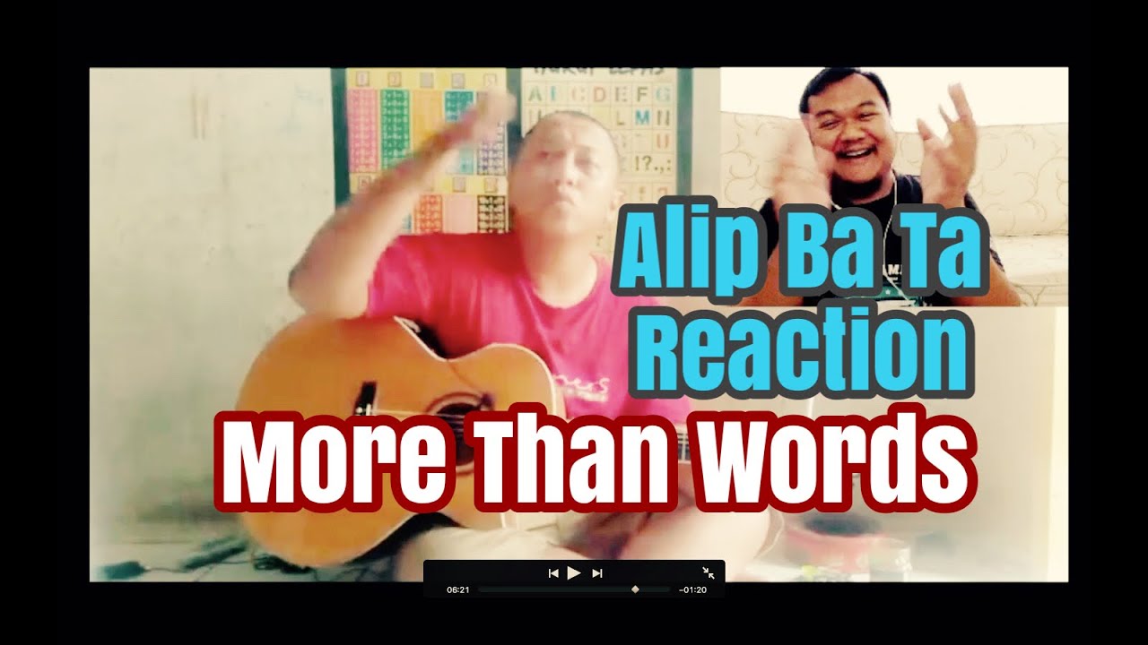 Alip Ba Ta More Than Words ( fingerstyle cover ) REACTION