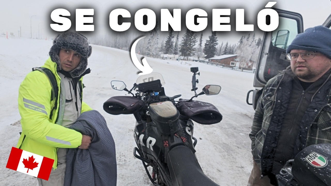 MI MOTO SE CONGELA Y NO PUEDO ARRANCARLA 😳🇨🇦 | Cap 226 | YUK&Oacute;N