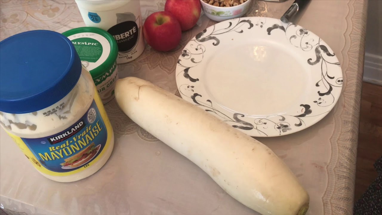 Salade de navet blanc