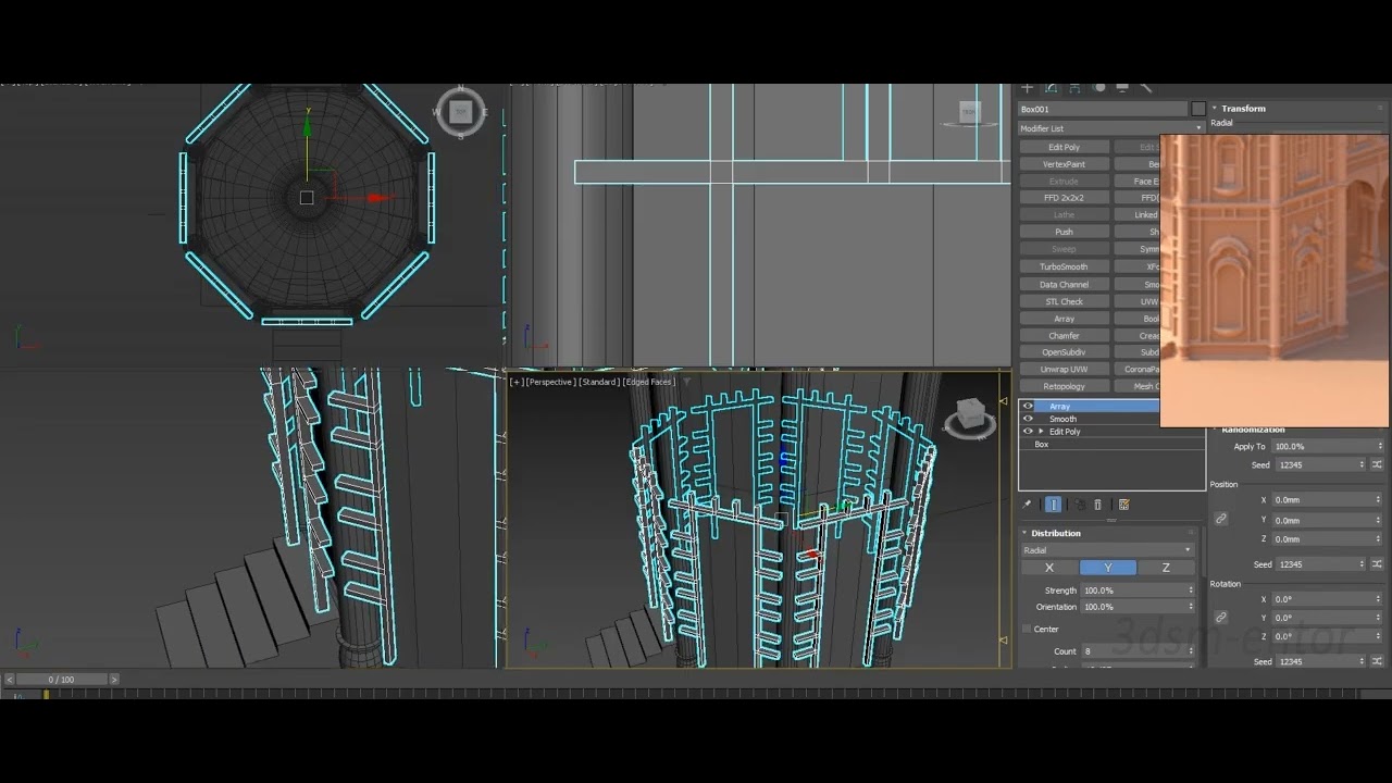 MODELING A MAJESTIC DARBAR MAHAL FOR 3D PRINTING IN 3DS MAX | DARBAR MAHAL | MAKING | PART 2#3dsmax