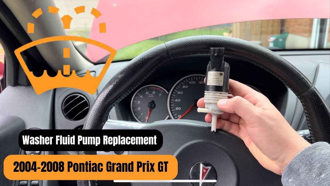 Pontiac Grand Prix Windsheild washer fluid pump replacement.