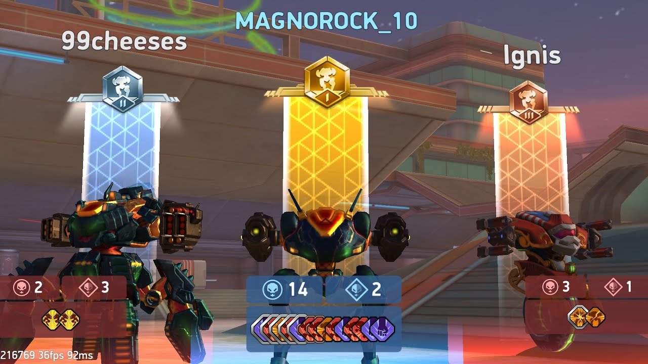 Playing on my F2P account in Mech Arena | MECH ARENA 