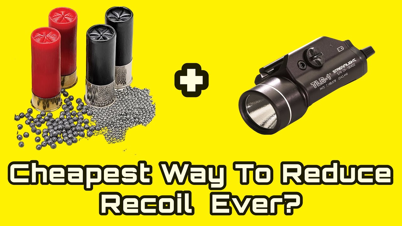 Cheapest way to reduce recoil EVER? | Make a “gamer” light to easily add weight to your gun