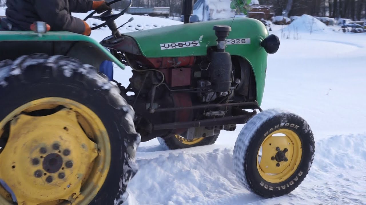 Odpalanie KOGUCIKA zimą na mrozie -20 / URSUS C-328 