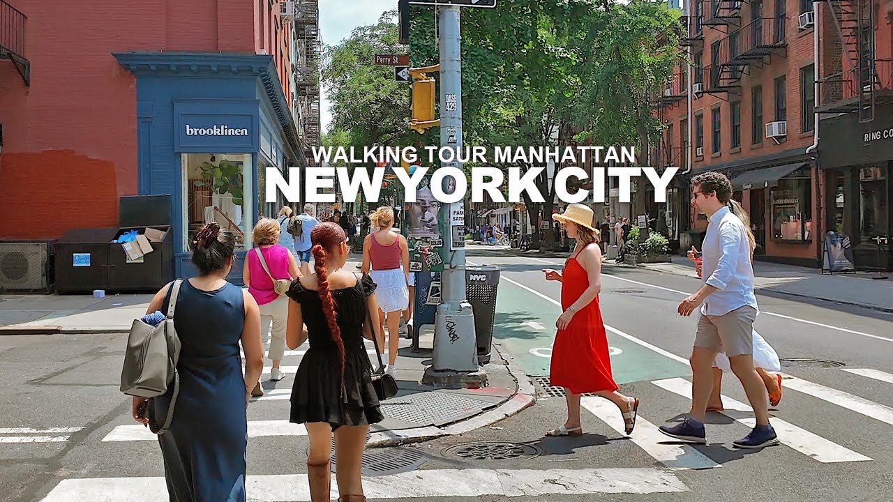[Full Version] New York Manhattan Summer Walk, Greenwich Village, Chelsea and Little Island, USA, 4K