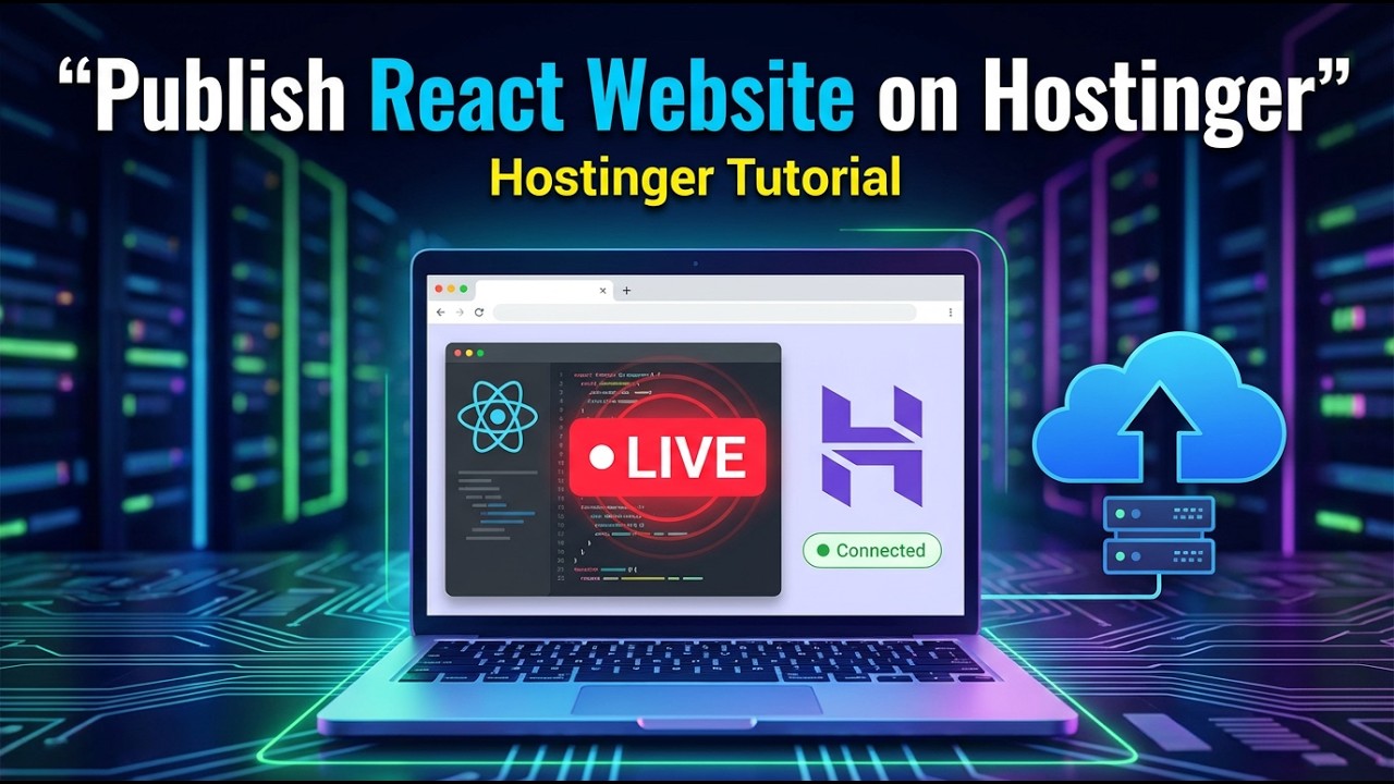 How to Publish React Website on Hostinger | Deploy a React App | Host a React Code to Production