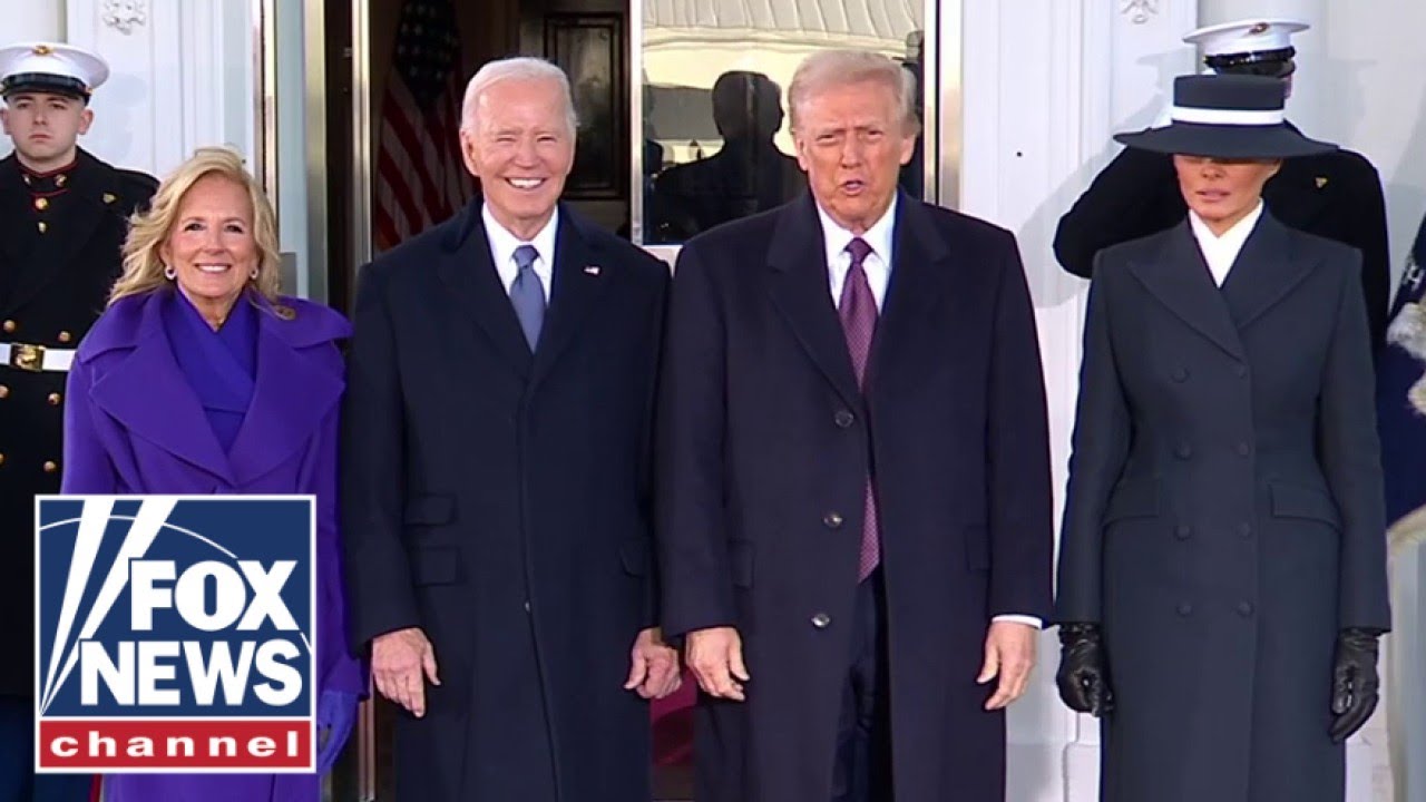 Bidens greet Trumps for pre-inauguration tea at White House