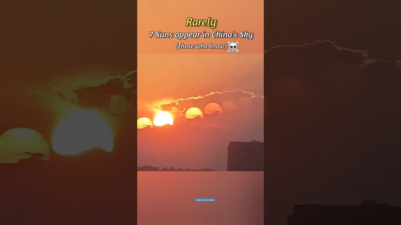 7 Suns appear in China's Sky ☠️🤩 #shorts #sun #earth #china