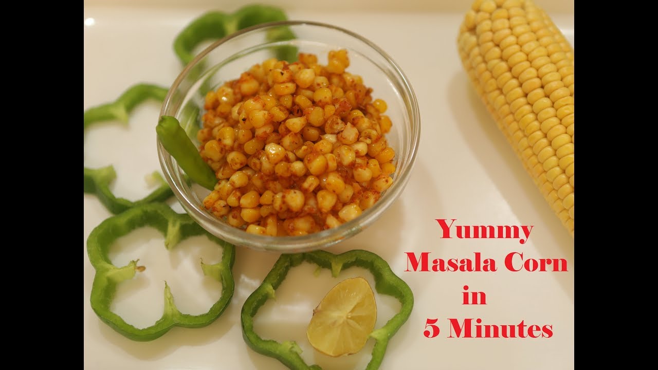 Spicy and Tangy Masala Corn | 5 Minute Masala Corn Recipe | Indian Corn Recipes