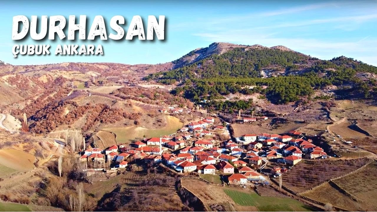 Durhasan Köyü Çubuk Ankara Dron Çekimleri - Durhasan Köyü Havadan Görüntüler - Kavşakkaya Barajı